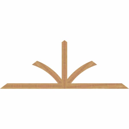 Ekena Millwork Richland Smooth Timber Gable Bracket, Western Red Cedar, 84"W x 31"H x 1 1/2"D x 3 1/2"F, 9/12 Pitch GBW084X31X0204RIC00SWR